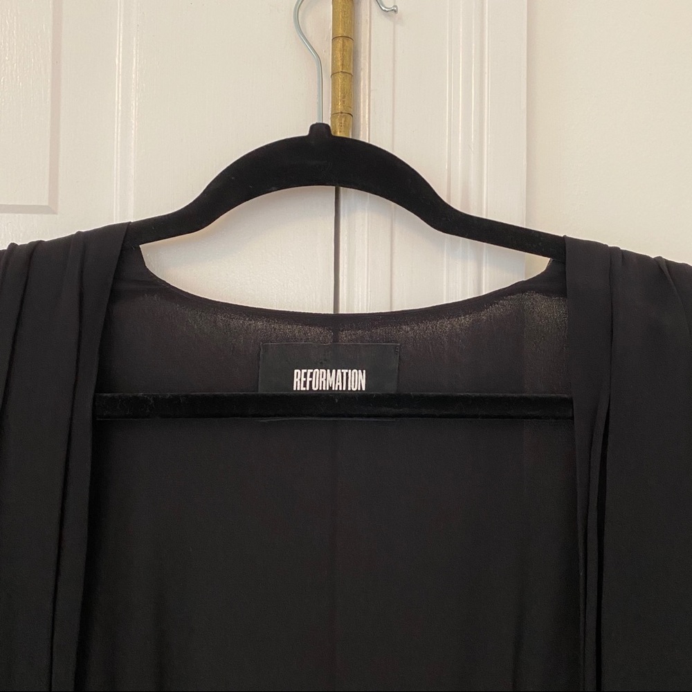Reformation Laughlin Dress in Black - Picture 3 of 3